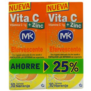 Vitamina C Más Zinc Tecnoquímicas 1 000 mg