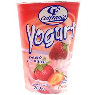 Yogur con Sabor a Fresa Colfrance  200 g