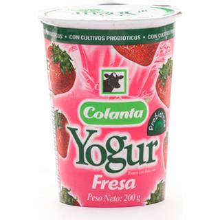 Yogur Entero con Sabor a Fresa Colanta  200 g