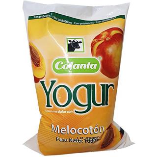 Yogur Entero con Sabor a Melocotón en Bolsa Colanta 1 000 g