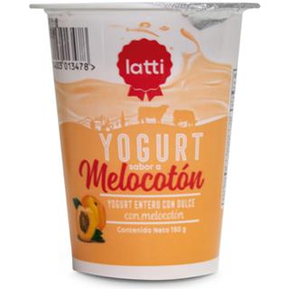 Yogur Entero con Sabor a Melocotón en Vaso Latti  150 g