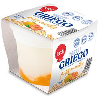 Yogur Griego con Sabor a Frutos Amarillos Latti  160 g