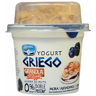 Yogur Griego con Sabor a Mora Arándanos, Granola Alpina  160 g