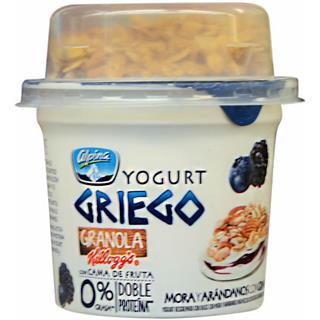 Yogur Griego con Sabor a Mora Arándanos, Granola Alpina  160 g