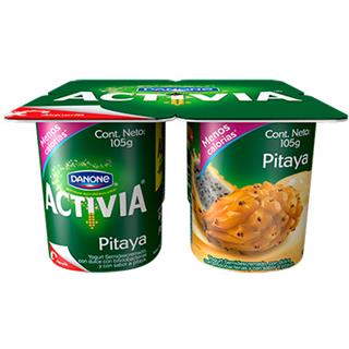 Yogur Semidescremado en Vaso Cuchareable, Pitaya Activia  420 g