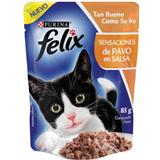 Alimento Húmedo para Gatos Pavo en Salsa Felix  85 g en Ara