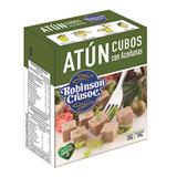 Atún en Lomitos Cubitos con Aceitunas Robinson Crusoe  320 g en Éxito