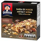 Barra de Cereal con Nueces y Avena Chocolate Quaker  200 g en Éxito