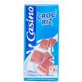 Chocolatina Común con Arroz Inflado Casino  100 g en Carulla