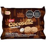 Galletas Sánduche Comunes Rellenas con Crema Sabor a Coco Cocosette  438 g en Éxito