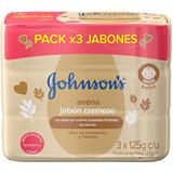 Jabón en Barra de Avena Aceite de Almendras Johnson's  375 g en Éxito