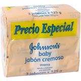 Jabón en Barra para Bebé Avena Johnson's Baby  375 g en Ara