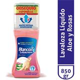 Jabón Lavaplatos Líquido con Aloe Vera y Aroma a Rosas Dosificador, Obsequio Esponjilla Loza Crem  850 ml en Carulla