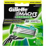 Repuesto para Máquina para Afeitar de 3 Hojas para Piel Sensible Gillette  4 unidades en Éxito