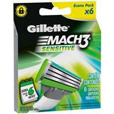 Repuesto para Máquina para Afeitar de 3 Hojas para Piel Sensible Gillette  6 unidades en Éxito